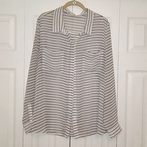 EUC, Sheer striped blouse